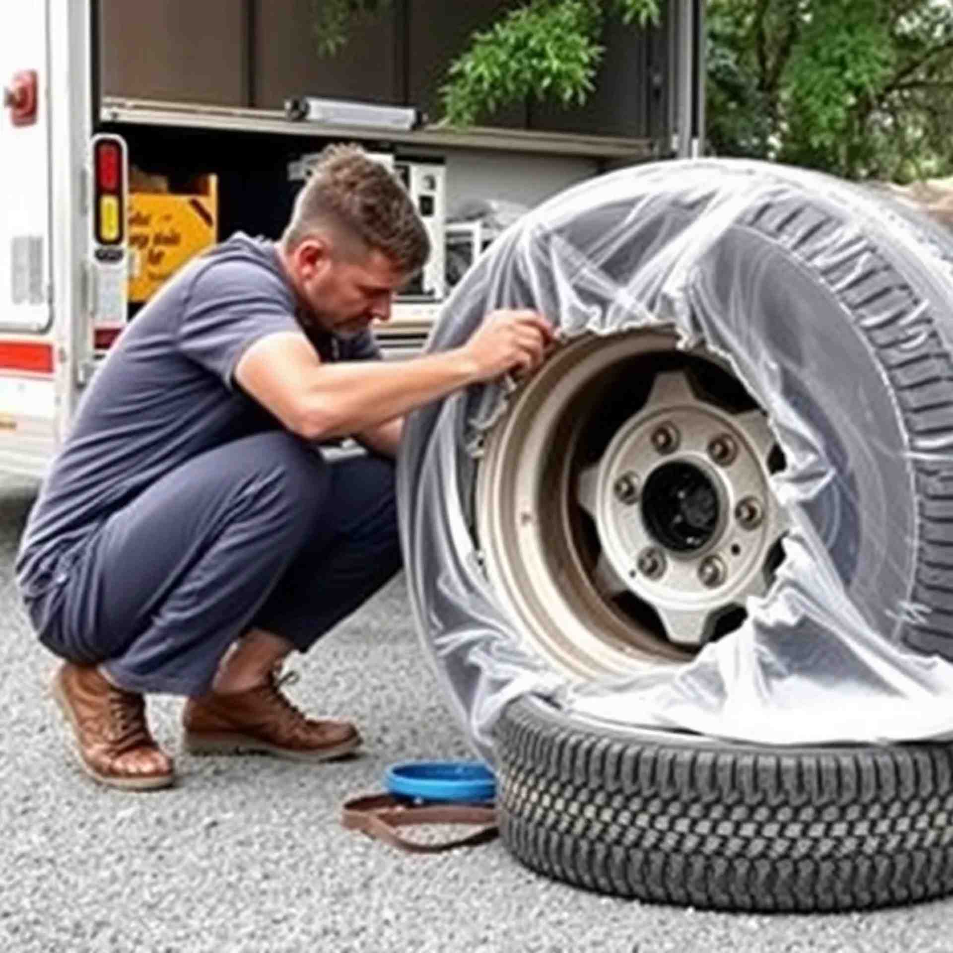 Tecnologia avanzata per servizio pneumatici mobile